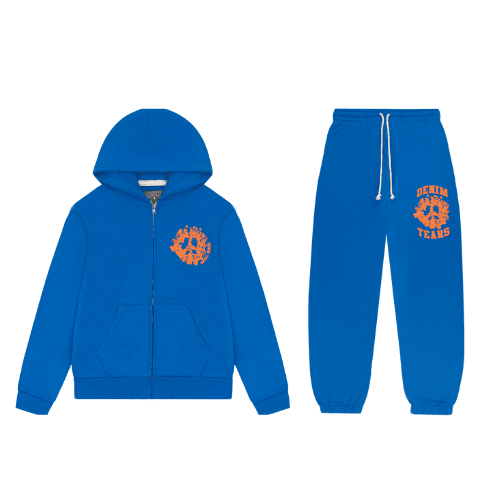 blue denim tears sweatsuit